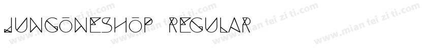 jungoneshop Regular字体转换